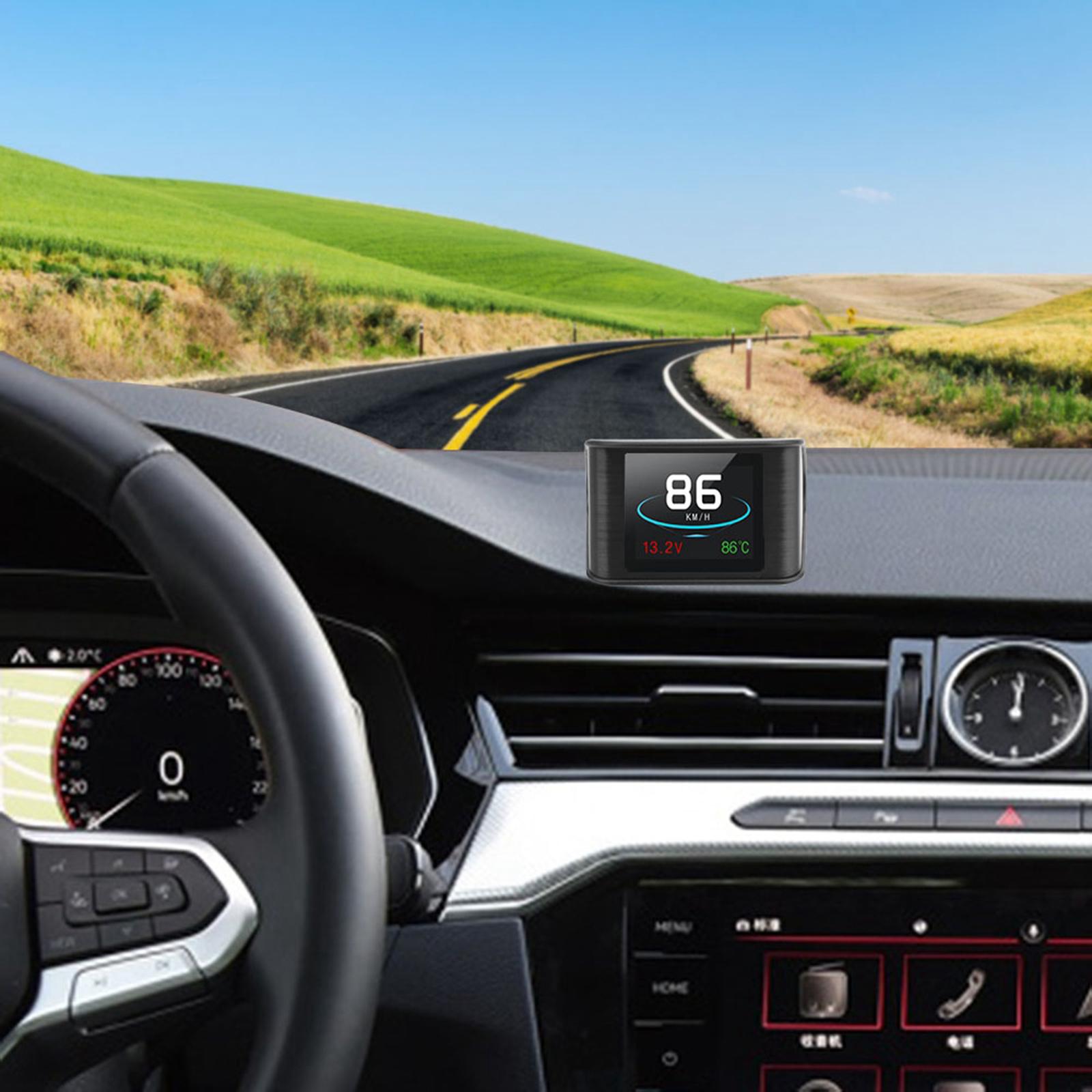 Universal LCD Screen Car Head Up Display OverSpeed Alarm for All Vehicle