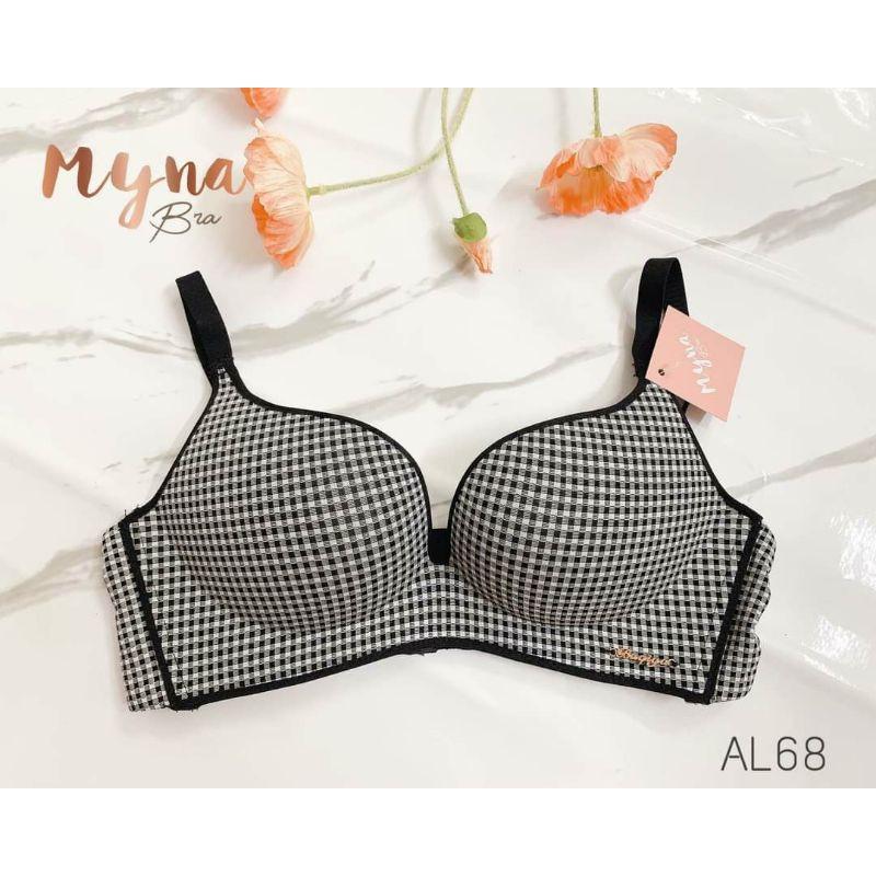 Áo lót kẻ không gọng đệm mềm dày 2cm cao cấp