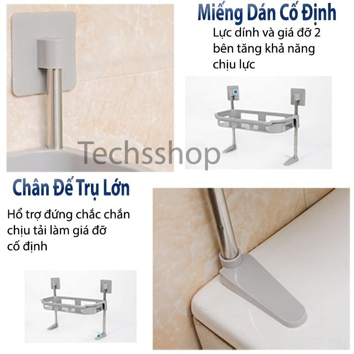 Giá để đồ 3 tầng - khay để đồ nhà tắm, nhà vệ sinh - kệ để đồ nhà bếp