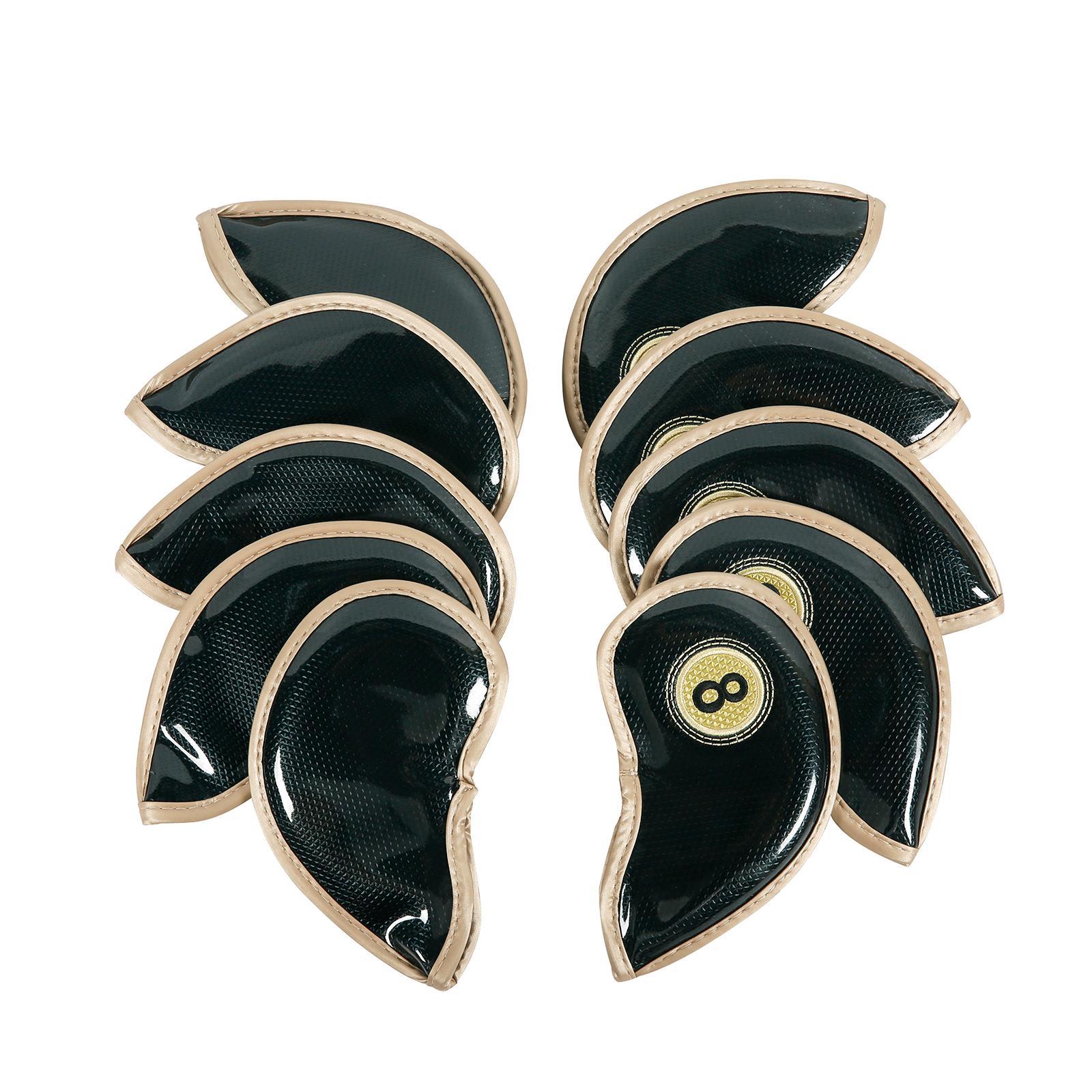 10Pcs Golf Iron Headcover Set Golf Club Head Covers Golfer Gift Protection