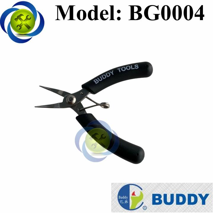 Kìm nhọn Buddy BG0004 loại 4inch cán đen mũi thẳng