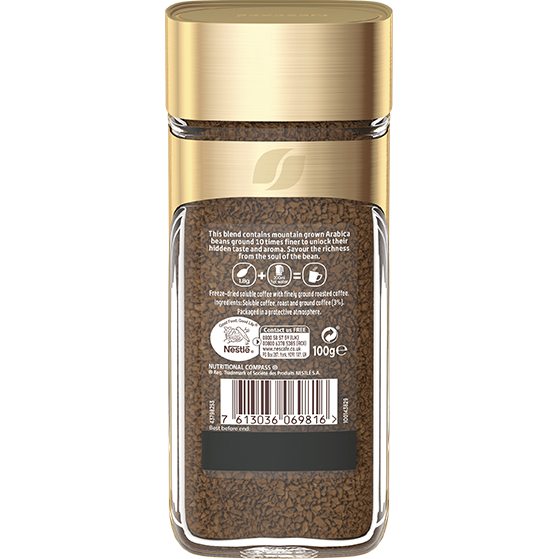 Cà phê Arabica nguyên chất hòa tan Nescafé Gold Blend 100gr - Nhập khẩu Anh