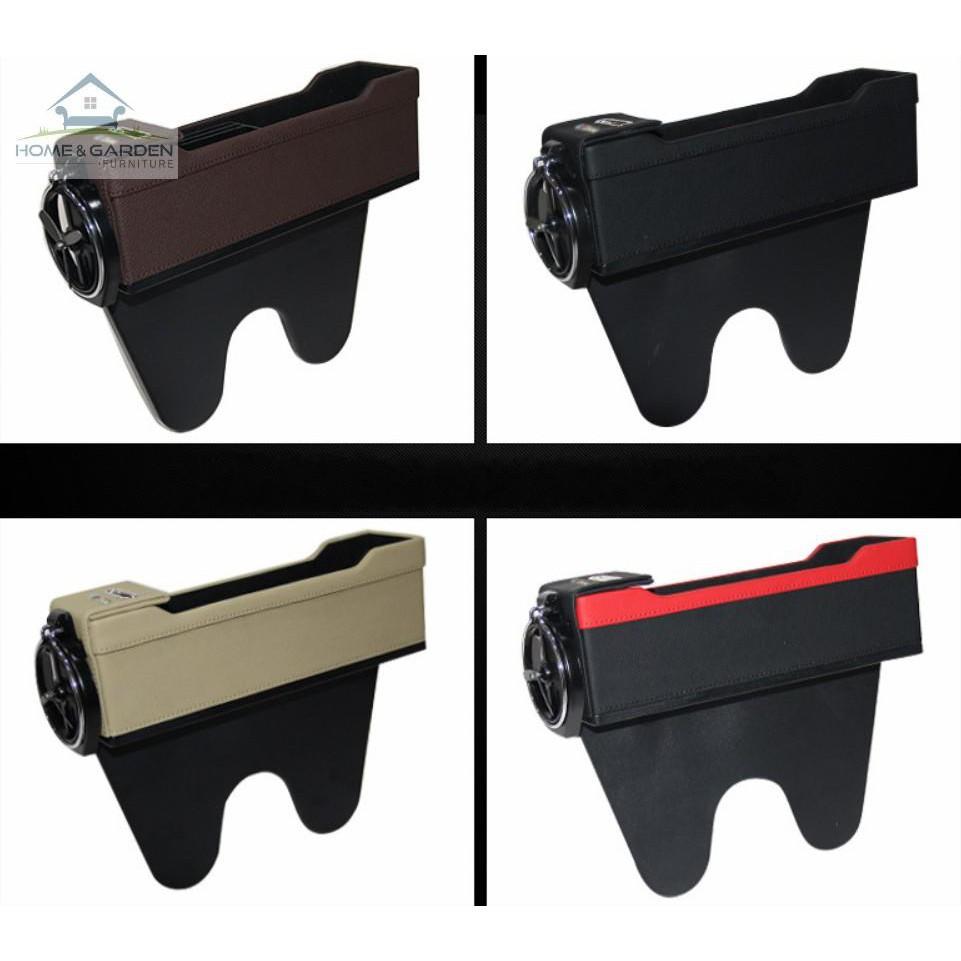 Bộ 2 khay để đồ ghế ô tô bằng da cao cấp - Home and Garden