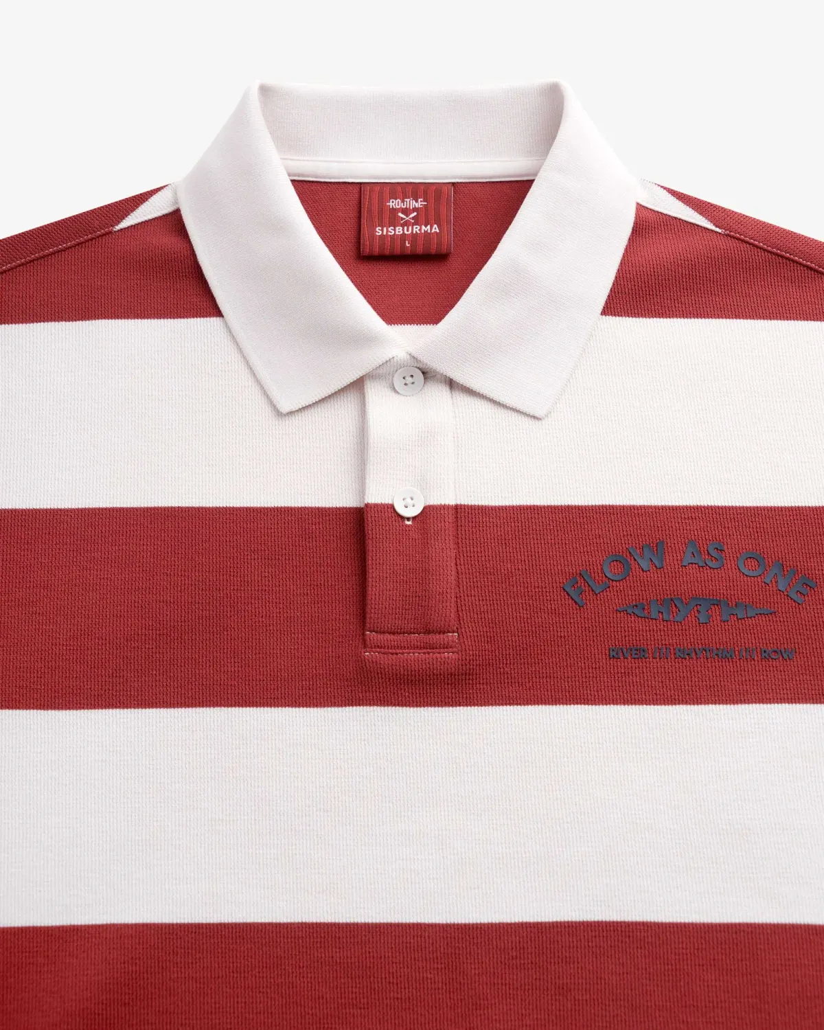 Áo polo nam tay ngắn sọc phối patch.Fitted - ROUTINE 10F25POL025