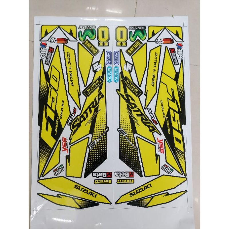 Tem rời xe suzuki satria F150 có tặng kèm logo