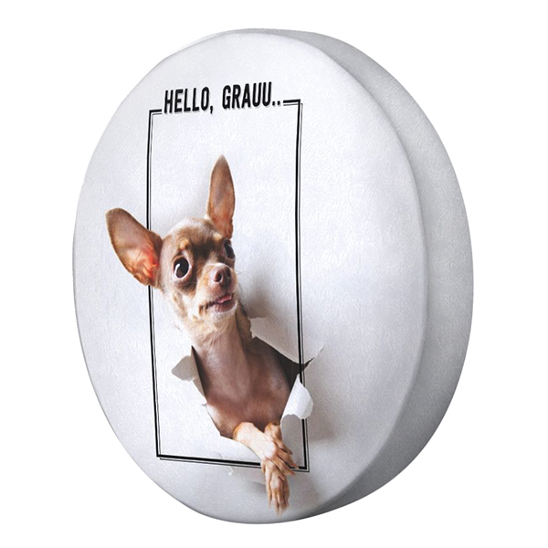 Gối Ôm Tròn Chihuahua Hello GOAA064