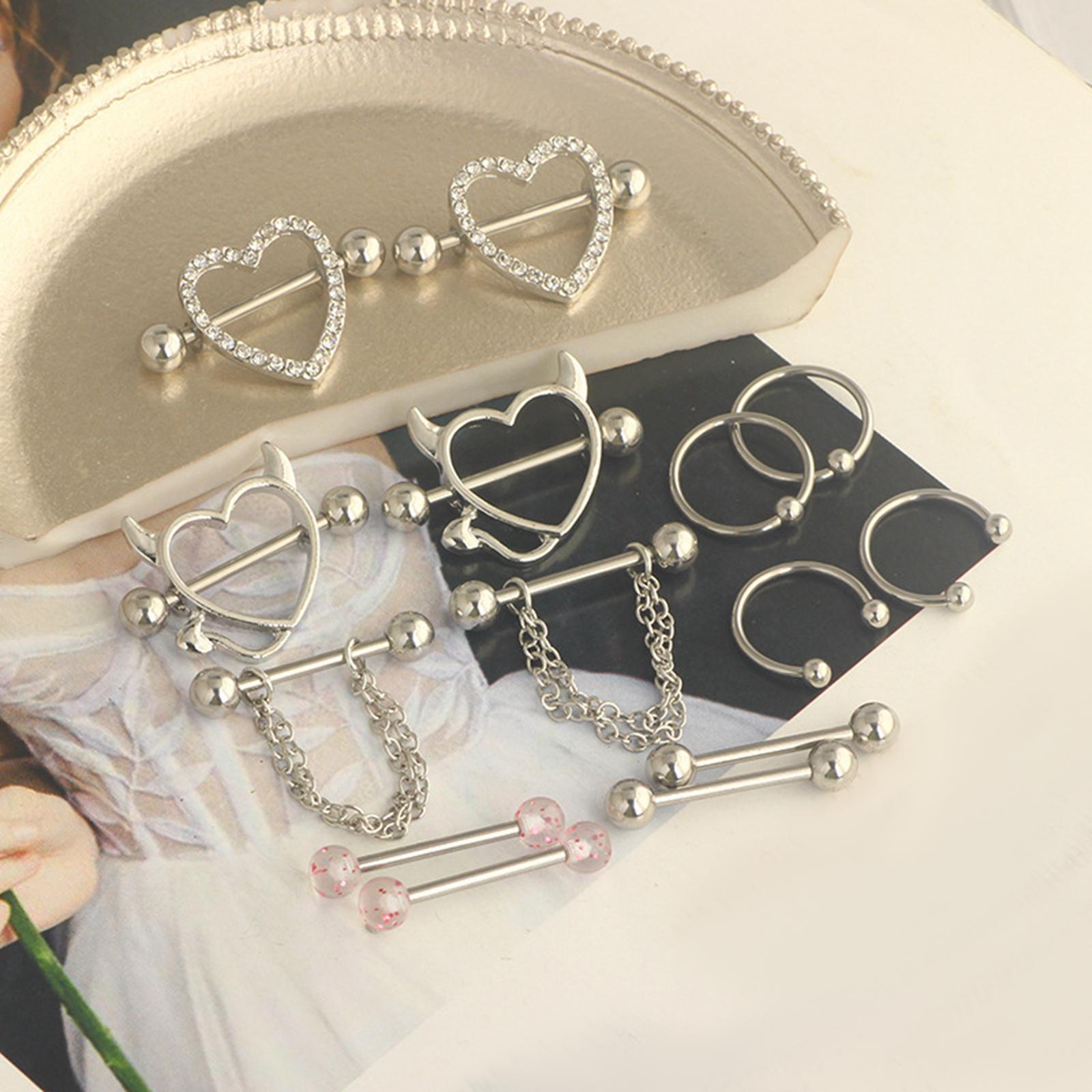 Jewelry Rings for Women Men Stainless Steel Piercing Body Jewelry