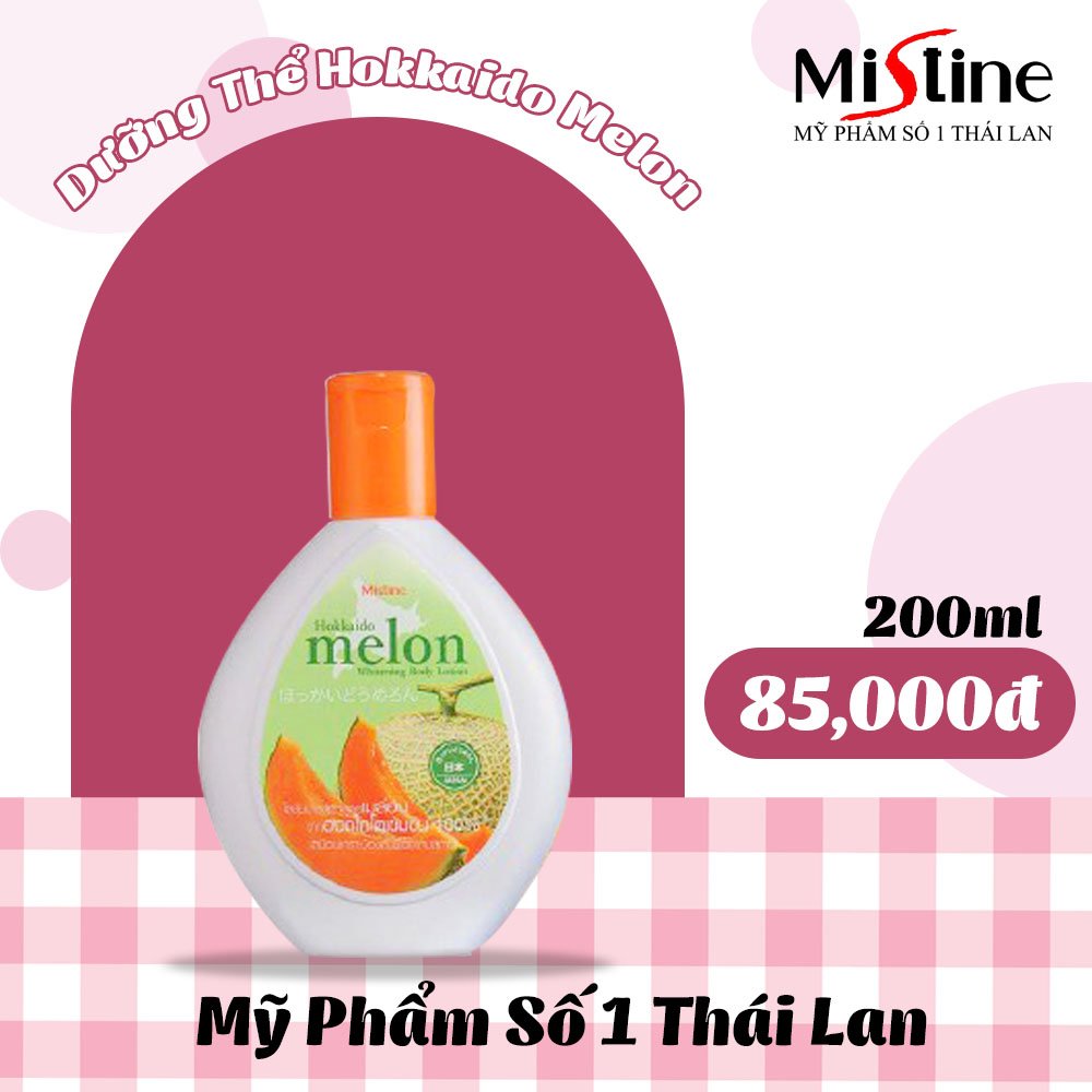 KEM DƯỠNG DA TOÀN THÂN HOKKAIDO MELON WHITENING BODY LOTION 200ml