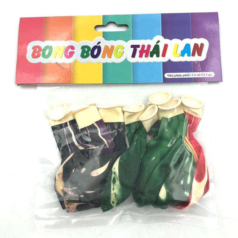 Bong Bóng Sơn Thủy Nhiều Màu 8 Cái