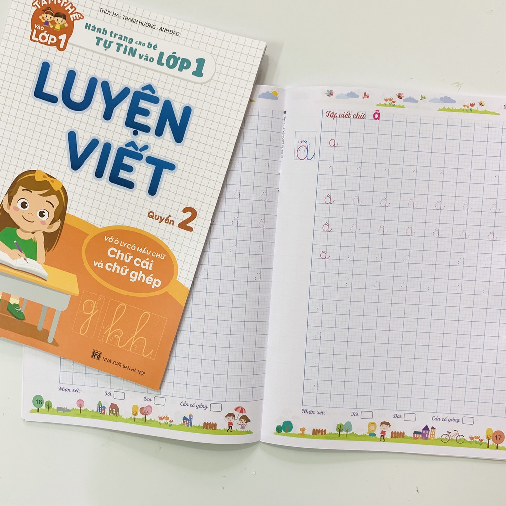 Combo "Mai con vào lớp 1" - Toán tư duy 5 - 7 tuổi, bộ 3 vở Luyện viết, sách Luyện đọc - Hành trang cho bé tự tin vào lớp 1