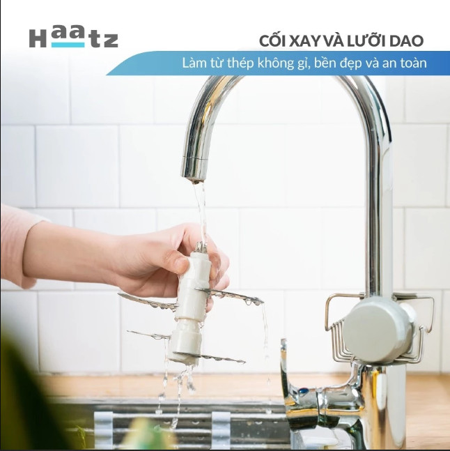 Máy Xay Thịt inox Haatz CIM382 - 2 Cối 2,5L, 500W Kèm Phụ Kiện Đánh Ruốc - Hàng Chính Hãng Bảo Hành 2 Năm