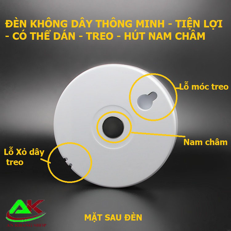 Đèn ngủ cảm biến AK234809641 chuyển động không dây bằng nhựa ABS hai màu