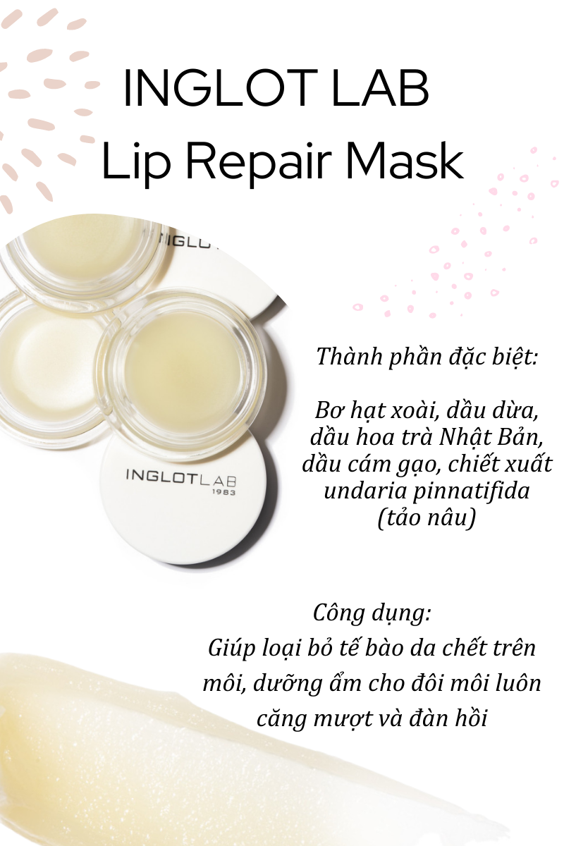 Mặt nạ ngủ môi Lip Repair Mask (4g) INGLOT