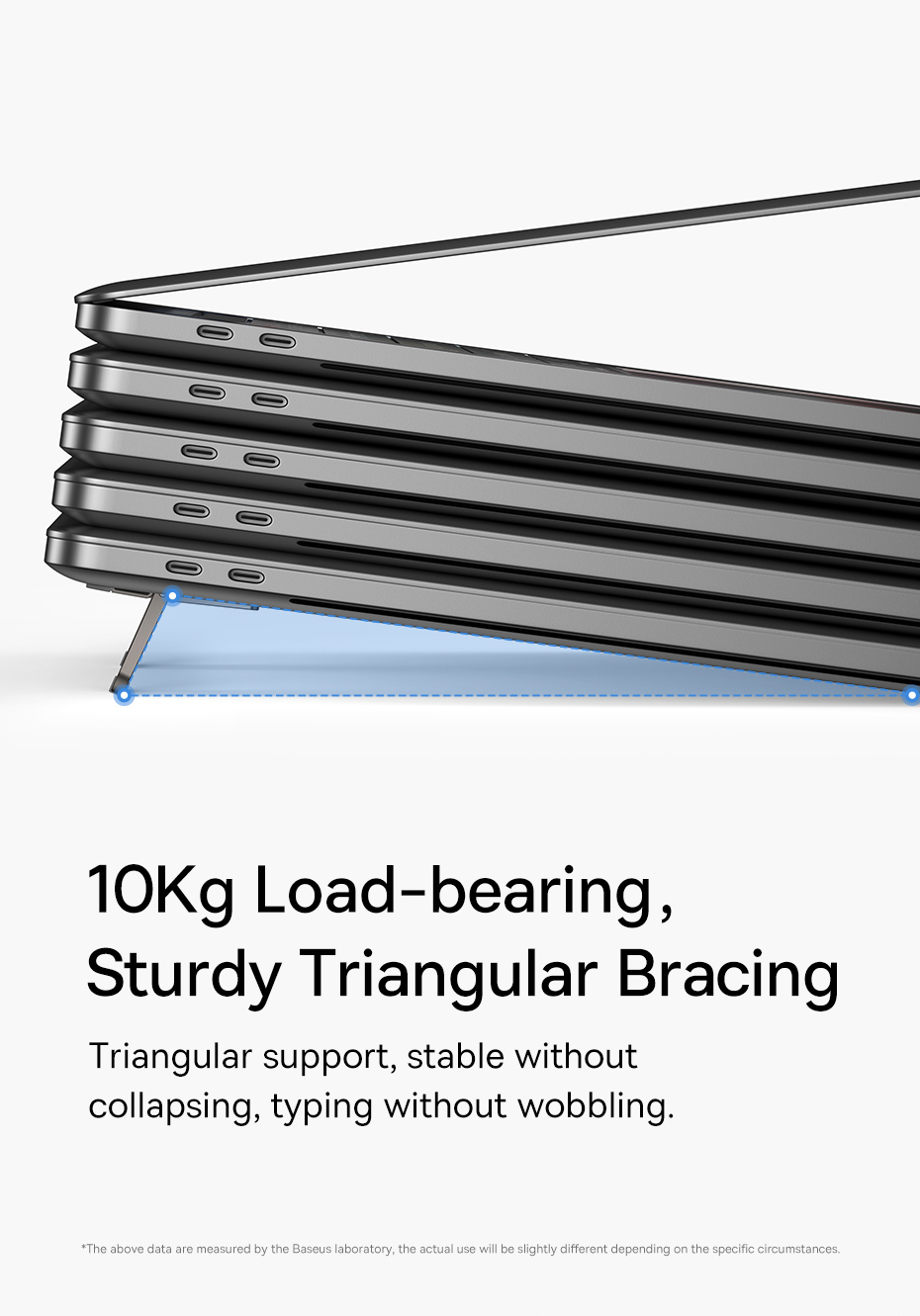 Giá đỡ, Chân đế đa năng nhỏ gọn cho Laptop/Mac-book Ba-se-us Slim Laptop Kickstand - Hàng chính hãng