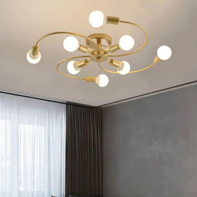 Đèn trần INSET kiểu dáng sang trọng, đẳng cấp loại 8 bóng hiện đại - kèm bóng LED chuyên dụng - .