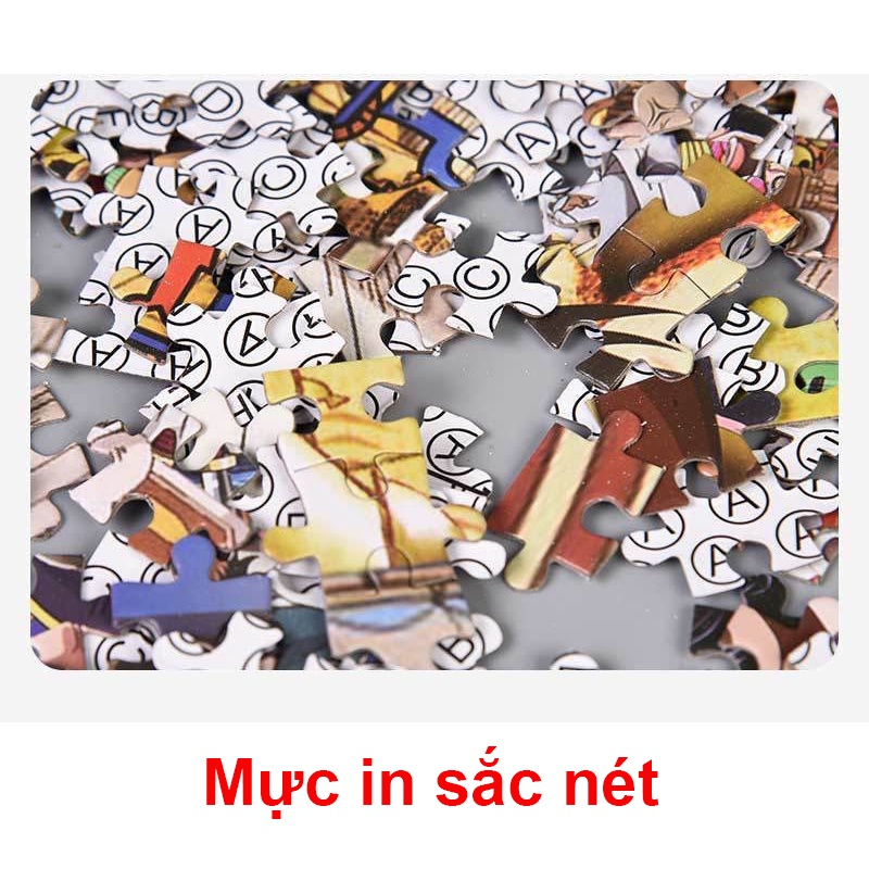 Tranh ghép xếp hình 1000 mảnh Naruto vĩ thú - Đồ chơi phát triển tư duy quà tặng ý nghĩa. Kích thước: 75x50 cm