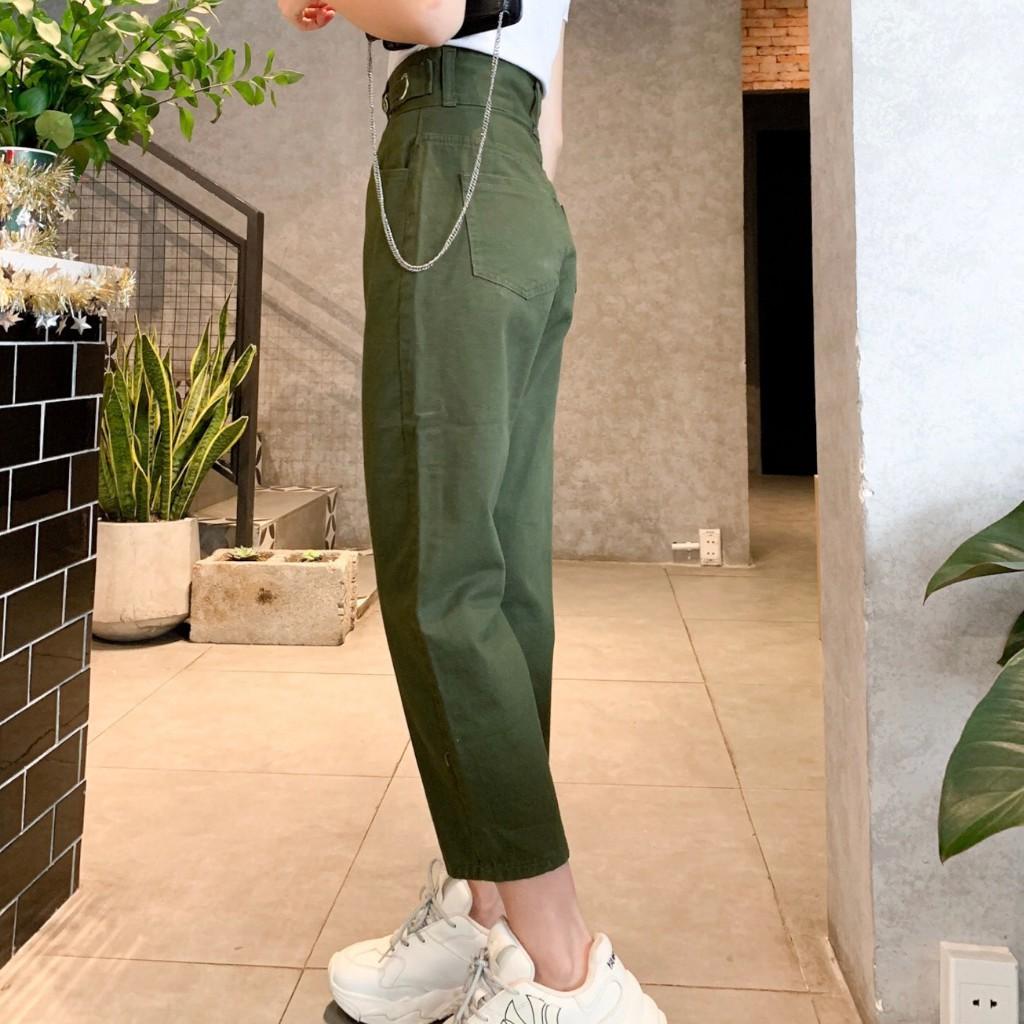 Quần Baggy Nữ KAKI Ống Suông - Quần khaki cạp cao (KKBG)