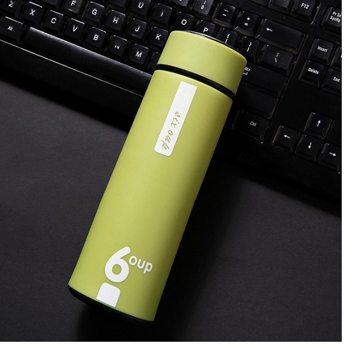 Bình Đựng Nước Giữ Nhiệt Lõi Thủy Tinh Chống Nóng 6 Oup Siêu Bền Đẹp 450Ml - Giao Hàng Toàn Quốc