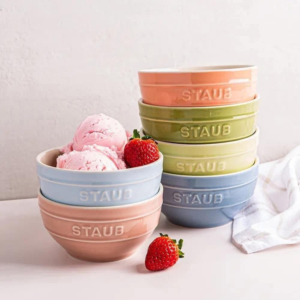 BỘ BÁT ĐŨA 18 MÓN STAUB MACARON MÀU PASTE Hàng chính hãng