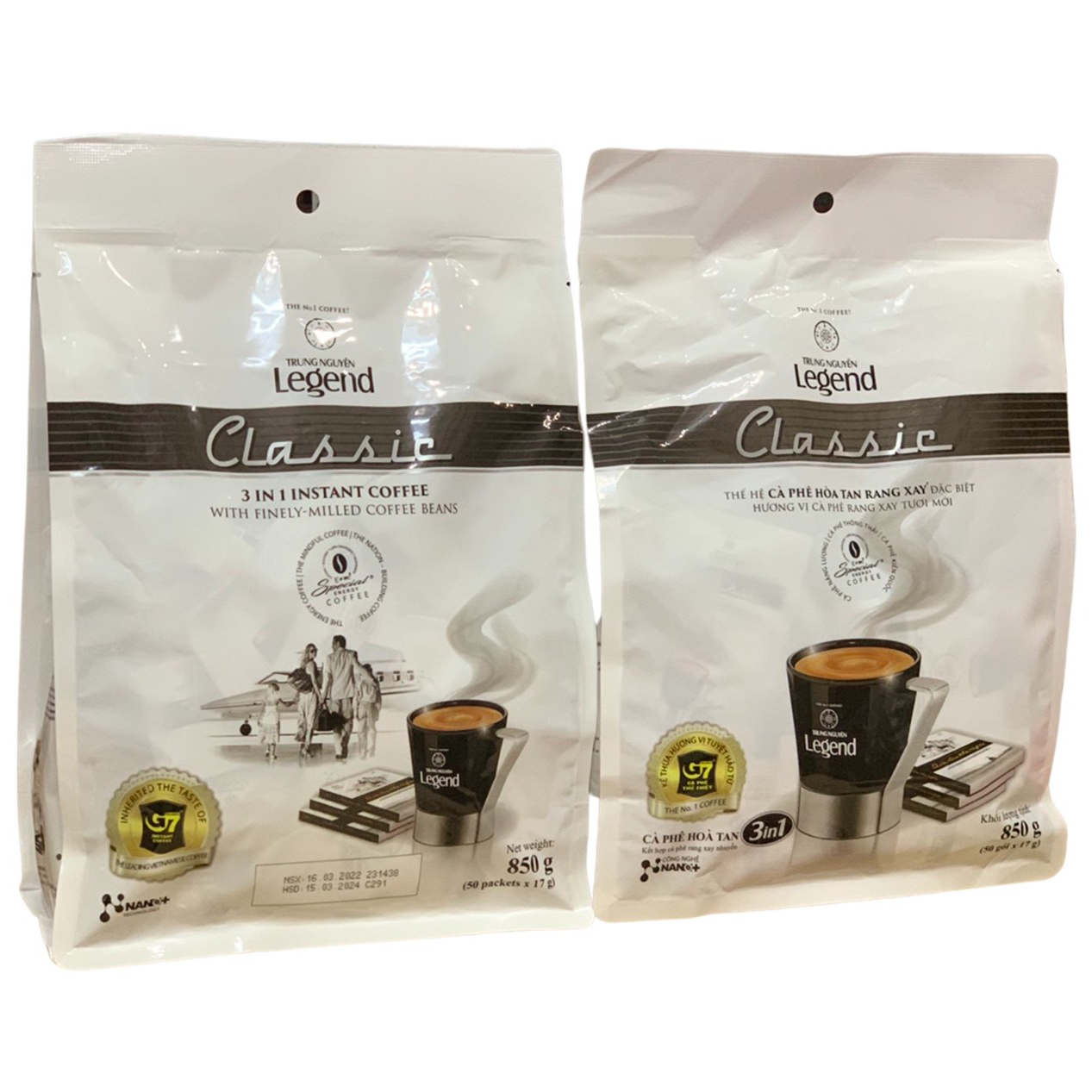 Cà phê hòa tan Trung Nguyên Legend Classic - Túi 50 Sachets