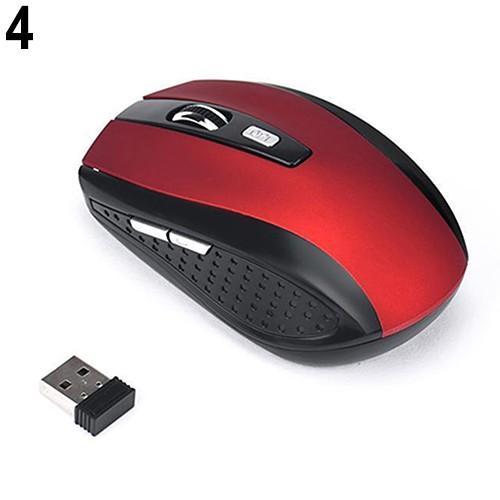 Chuột gaming không dây 1200dpi 2.4gh có đầu USB nhận tín hiệu cho PC laptop