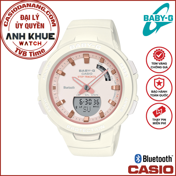Đồng hồ nữ dây nhựa Casio Baby-G chính hãng BSA-B100CS-7ADR