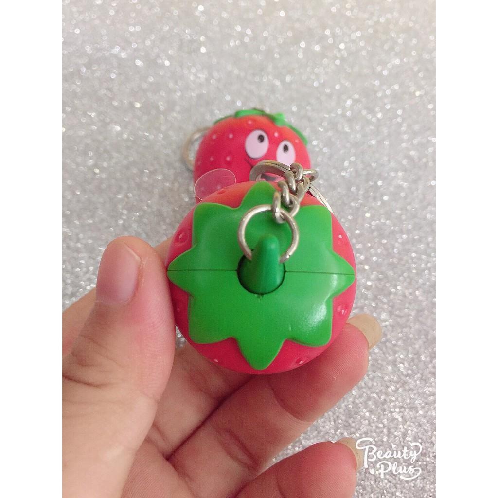 Móc khóa quả dâu - móc khóa phát sáng