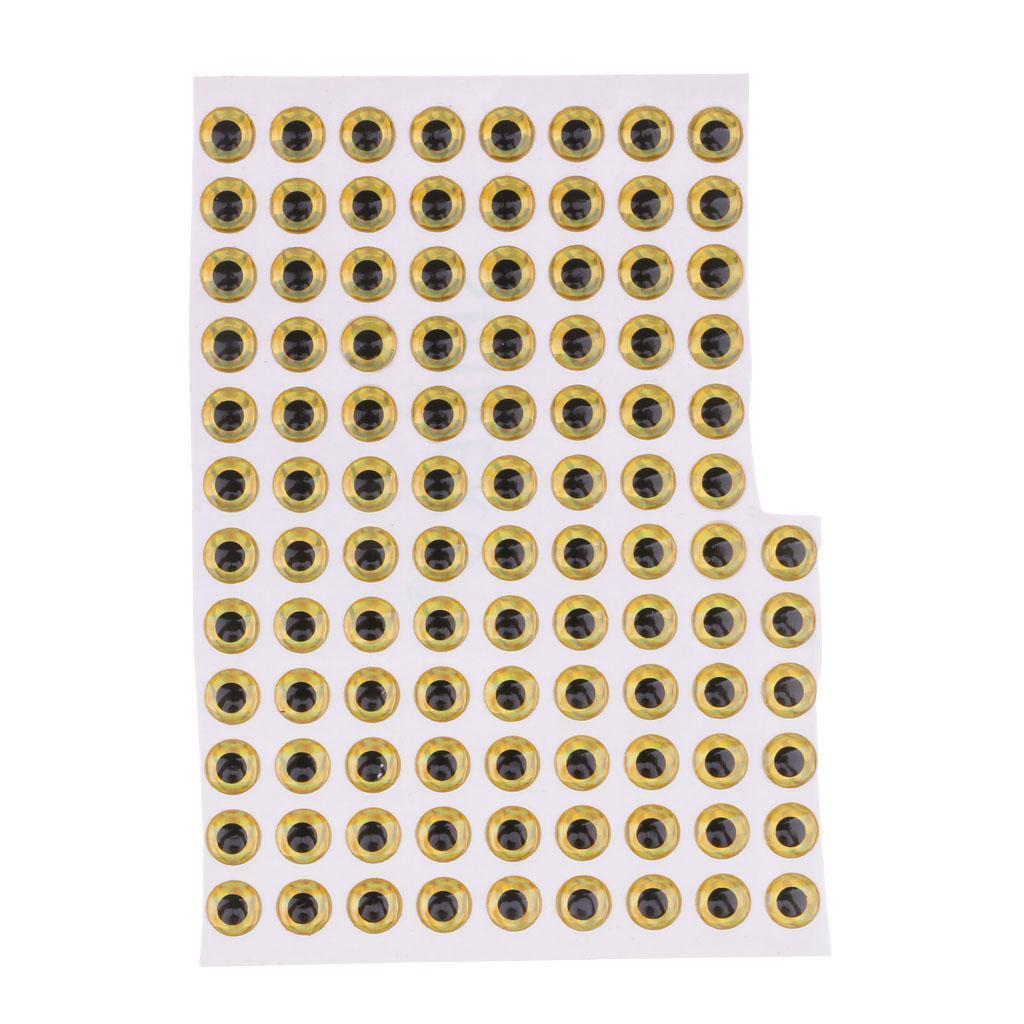 300pcs 3D Holographic Fishing Lure Eyes for Fly Tying Lure Crafts DIY Tool