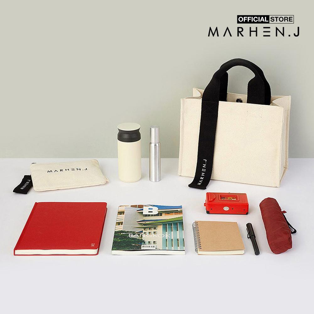 Marhen.J - Túi đeo vai chữ nhật vải bố Rico MJ18BRCO25-CV