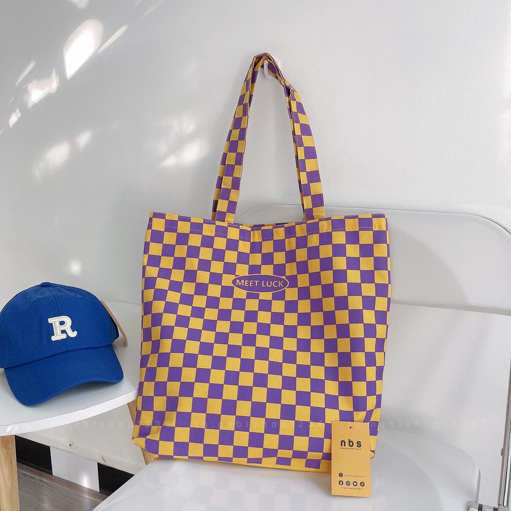 Túi Tote Họa Tiết Chất Liệu Canvas Mã TUIT014- Nabishop1234