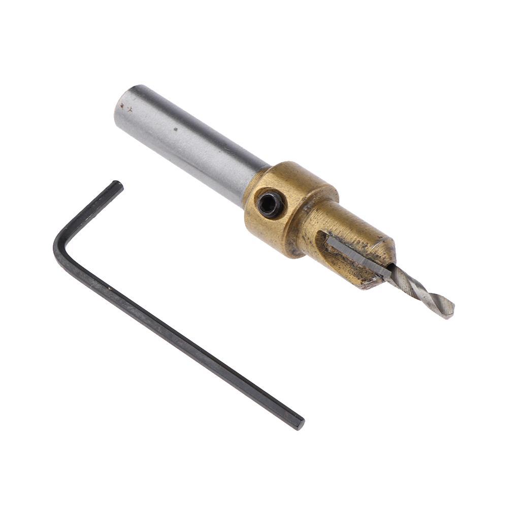8mm  High- Countersink Drill Bit with  Key  DIY, 7 Sizes