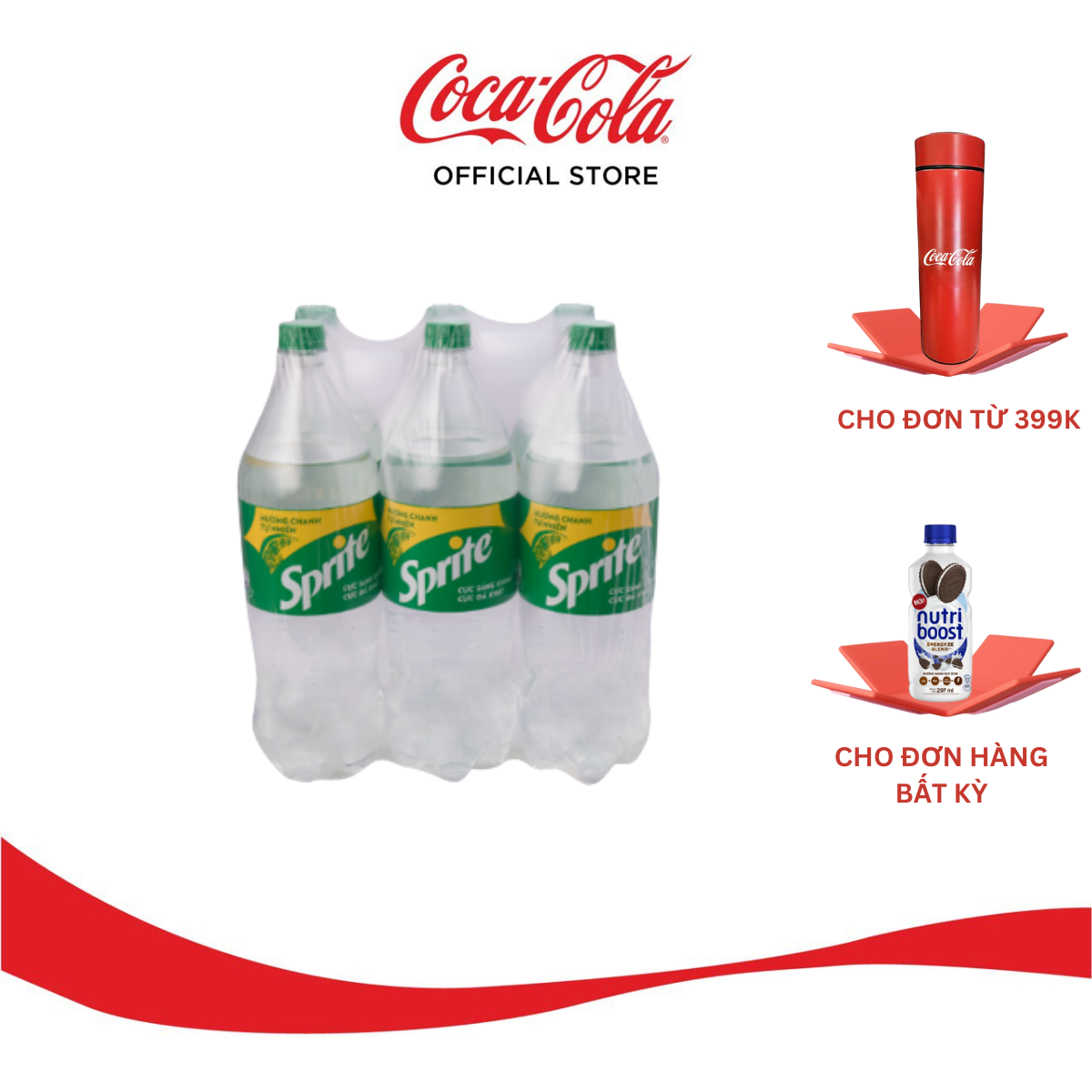 Nước Giải Khát Có Gas Sprite chai 1.5L Sale 3.3 Coca-Cola Official Store