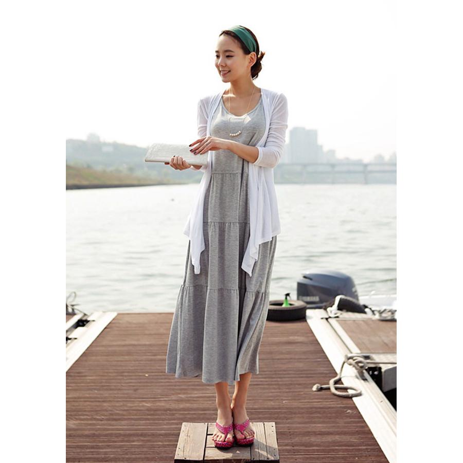 Đầm bầu nữ dáng suông dài freesize db16