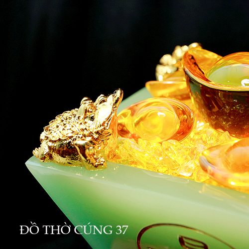 BÁT TỤ BẢO LƯU LY VUÔNG - CHIÊU TÀI LỘC