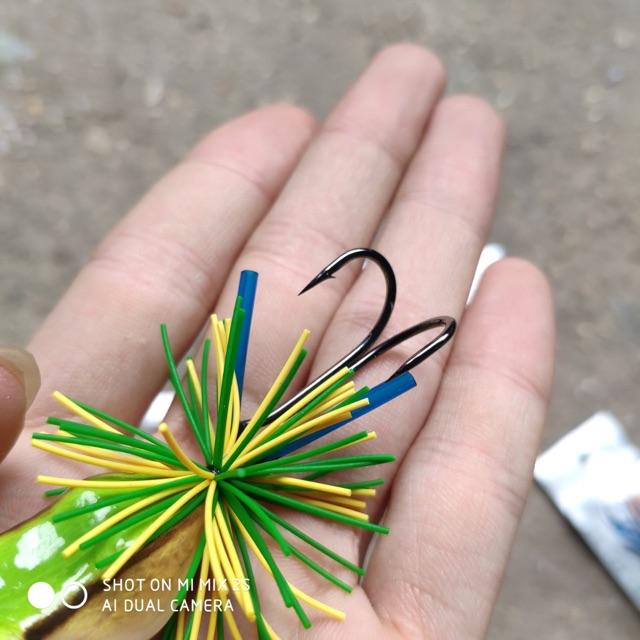 Mồi Giả Nhái Câu Lure Dạng Gỗ Cao Cấp
