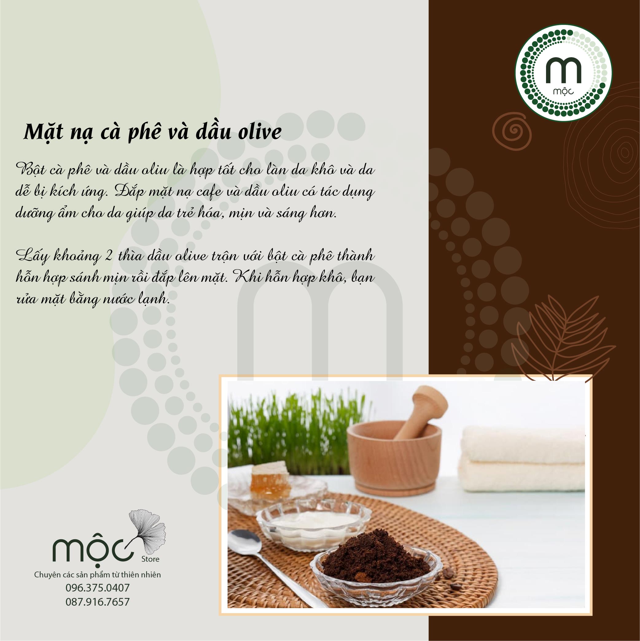 Bột đắp mặt Cà Phê Mịn săn chắc da nguyên chất 200ml