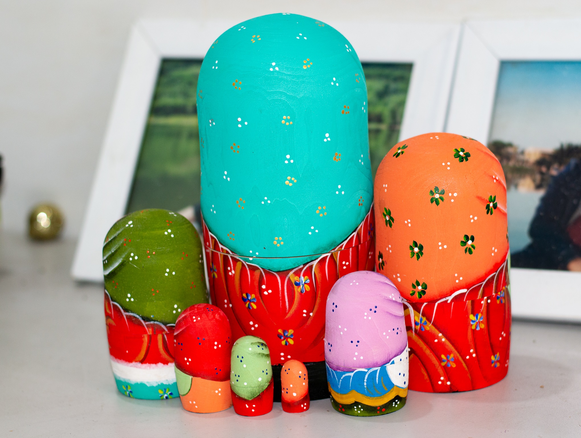 BÚP BÊ NGA 7 LỚP CAO 21CM HỌA TIẾT "CÔ BÉ THÔN QUÊ NGA"