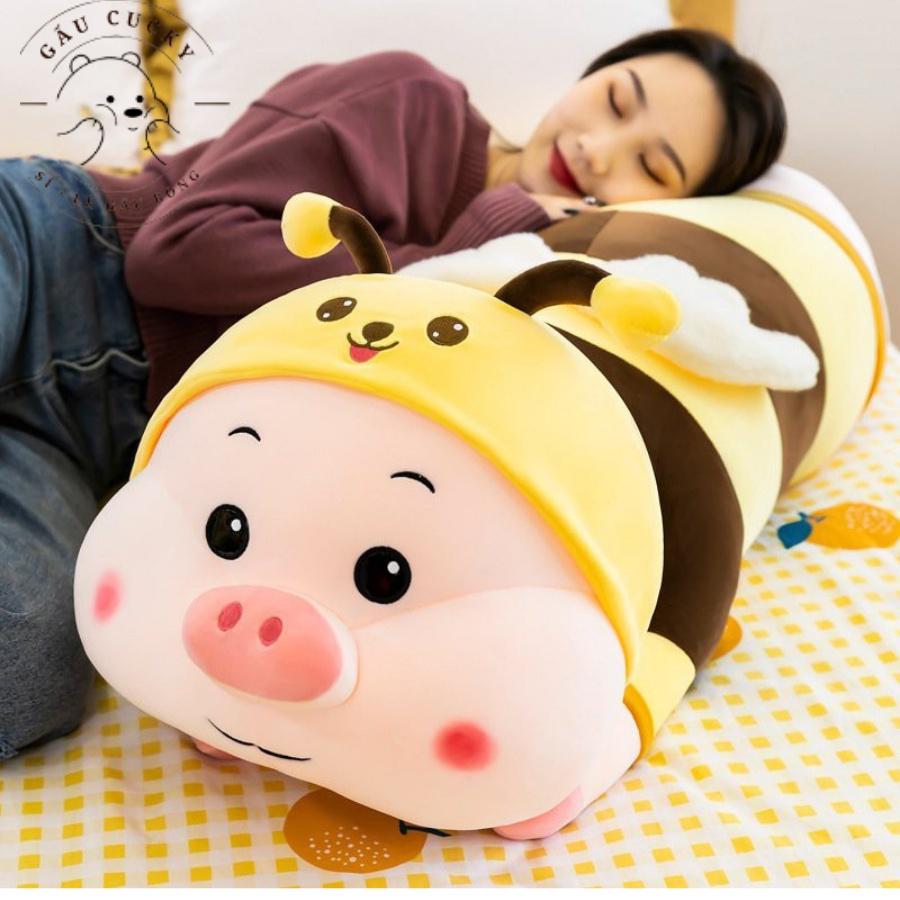 Gấu Bông Ong Lợn ️Đầy Đủ Size + Video Thật️ Cao Cấp Êm Mịn Chưa Có Đánh Giá