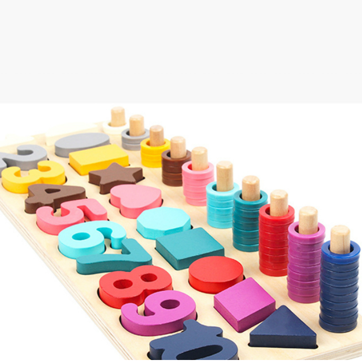 Đồ chơi trí tuệ bảng gỗ lắp ghép - Giáo cụ Montessori