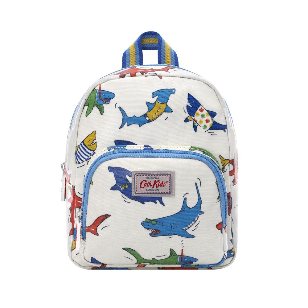 Cath Kidston - Balo trẻ em Kids Mini Backpack Summer Sharks - 1001648 - IVORY