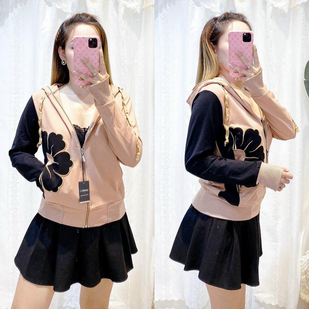 Áo khoác nỉ thun coton da cá chống nắng cao cấp nhiều màu MS02 Freesize 40- 56kg