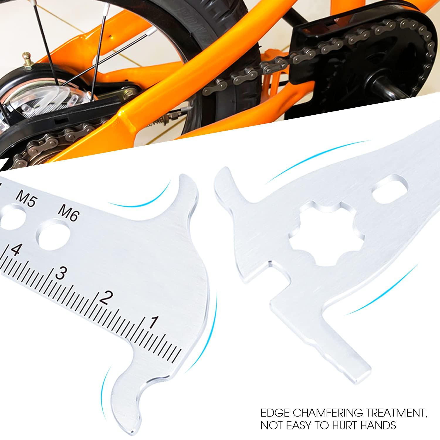Công cụ chỉ báo mòn xích xe đạp Thước sửa chữa Dụng cụ kiểm tra độ mòn xích không gỉ cho xe đạp.