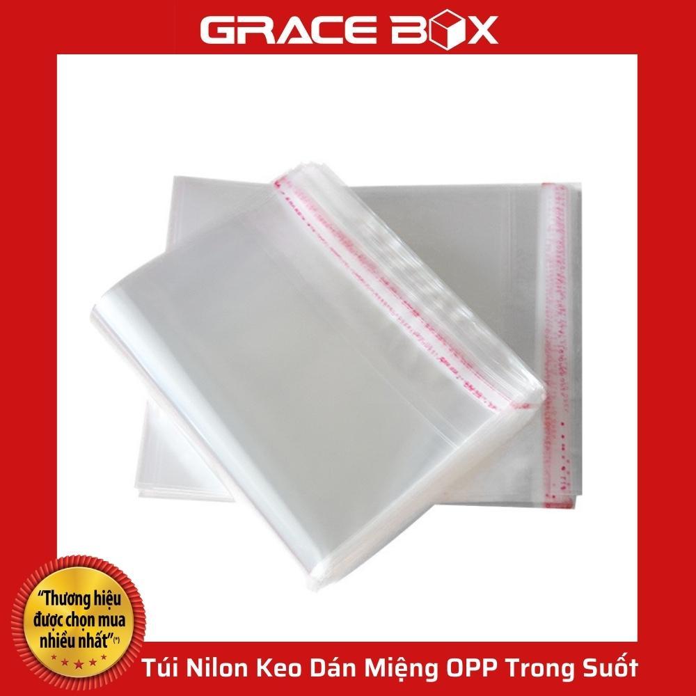 {Giá Sỉ} Túi Nilon Keo Dán Miệng OPP Trong Suốt (Bao Kiếng) Đóng Gói, Đựng Phụ Kiện, Quần Áo -  Siêu Thị Bao Bì Grace Bo