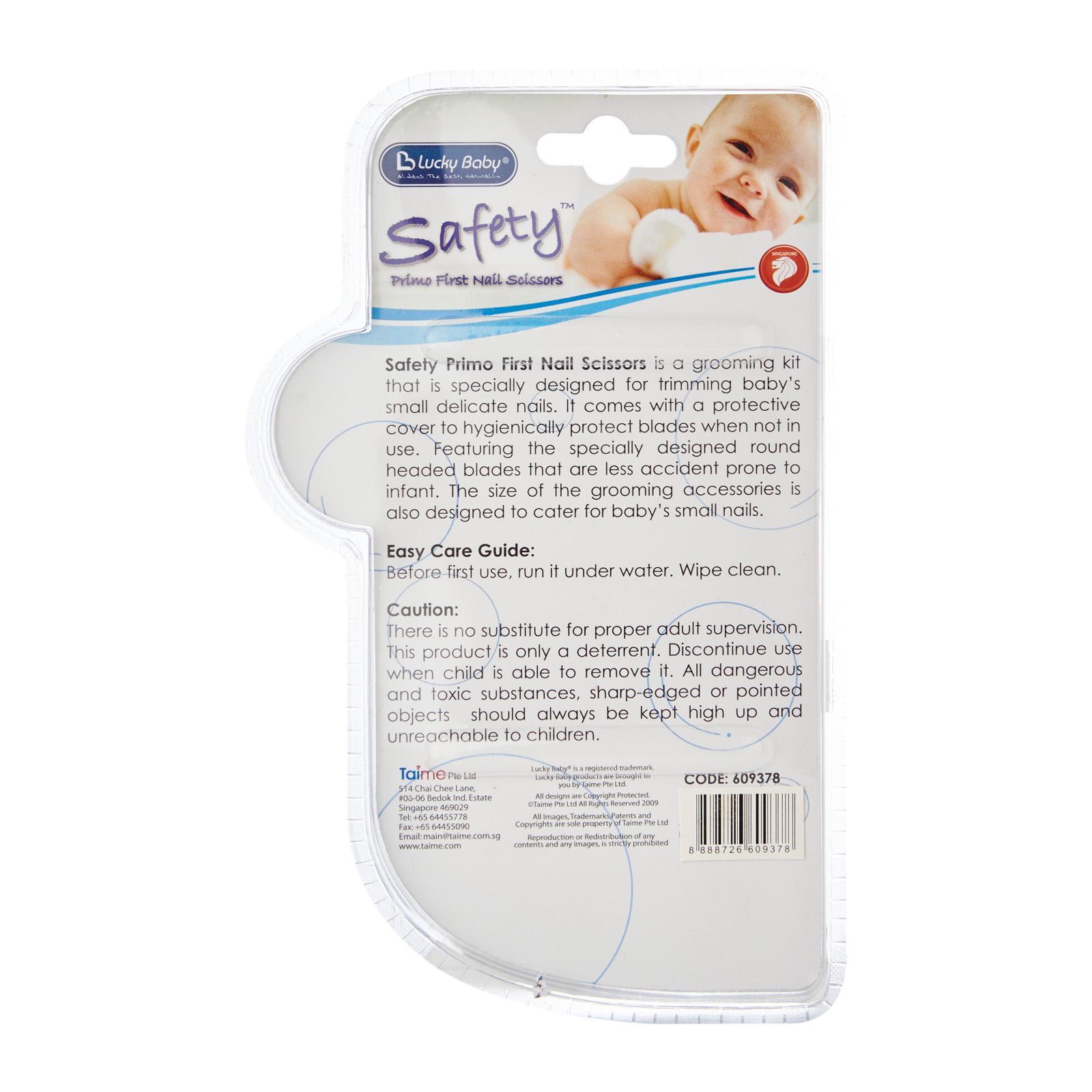 Kéo cắt móng an toán cho bé Lucky Baby - Safety Primo First Nail Scissors 609378