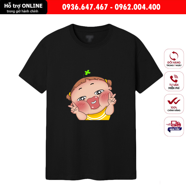 Áo Thun Unisex Nam Nữ Form Đẹp In Hình Quỳnh Aka - Chất Vải Cotton Đẹp Mịn Mát