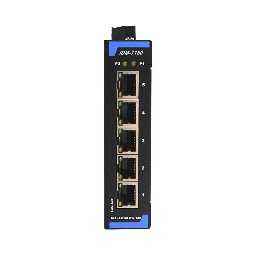 Switch Ethernet cấp công nghiệp 5 cổng 8 cổng Công tắc hướng dẫn 12V24V IDM-7180 IDM-7150