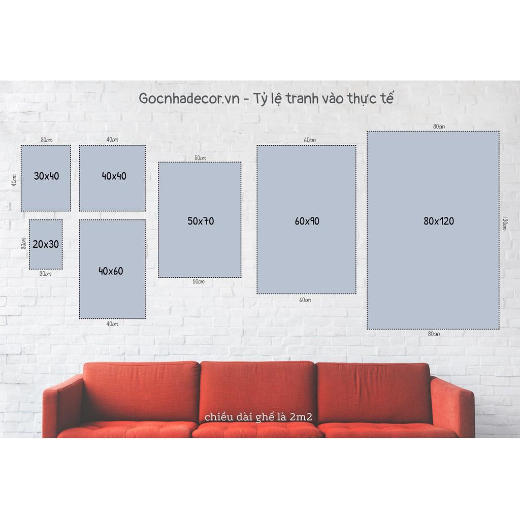 Tranh canvas-Set 05 tranh cô gái và tĩnh vật-Có tặng kèm theo đinh treo tường-Mã GN922