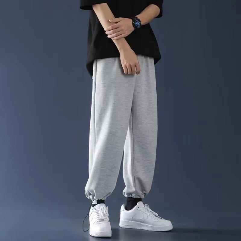 Quần nỉ jogger nam nữ ống rộng BÓ CHUN basic track pants unisex