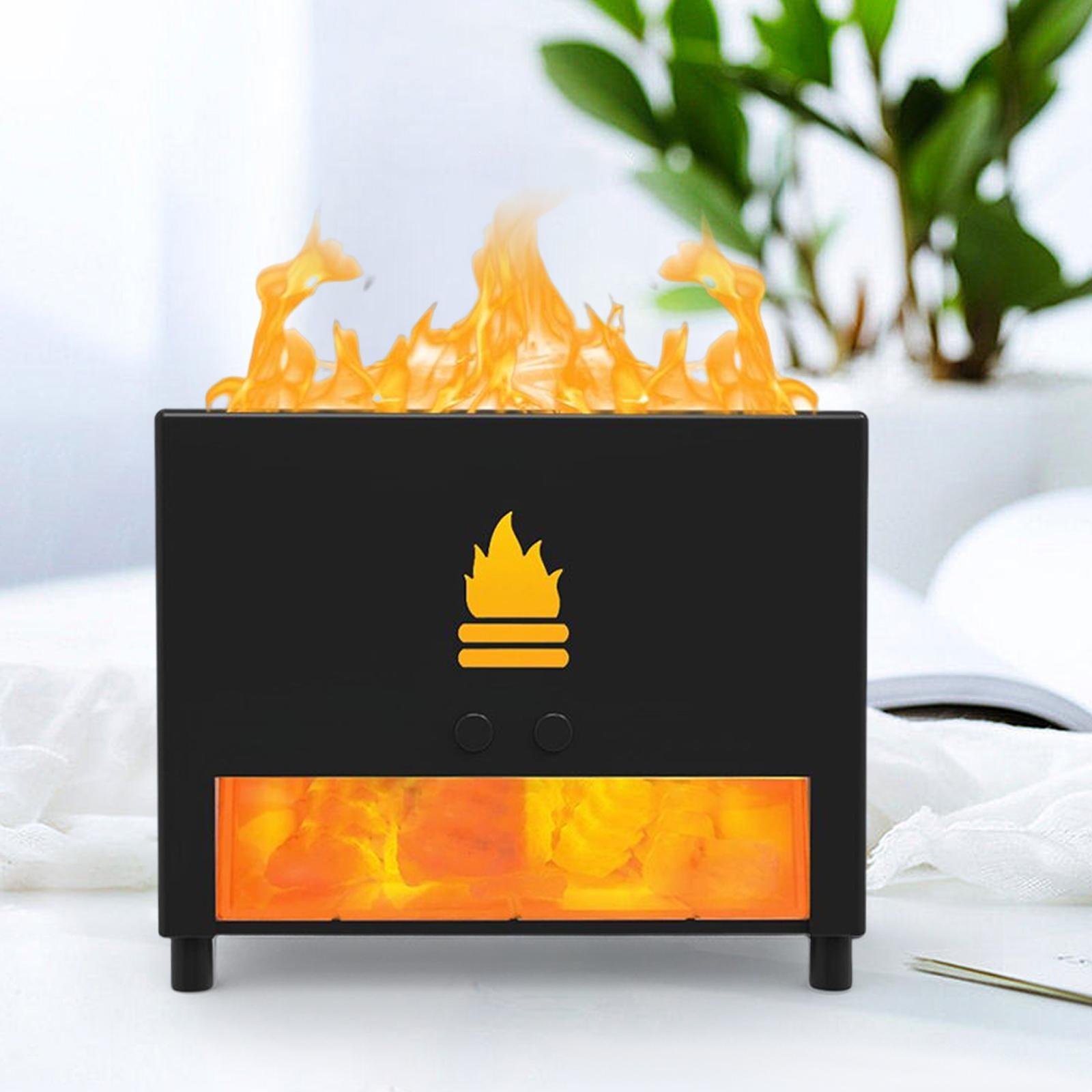 Air Humidifier, Realistic Flame  Maker Essential Oil Dorm Auto Shut Off for Bedroom