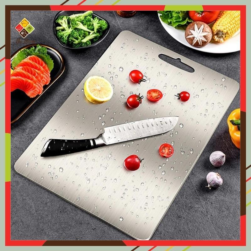 Thớt Inox 304 Cao Cấp Kháng Khuẩn Cường Lực- Vệ Sinh Dễ Dàng- Rã Đông Nhanh - Chống Ẩm Mốc